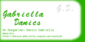 gabriella danics business card